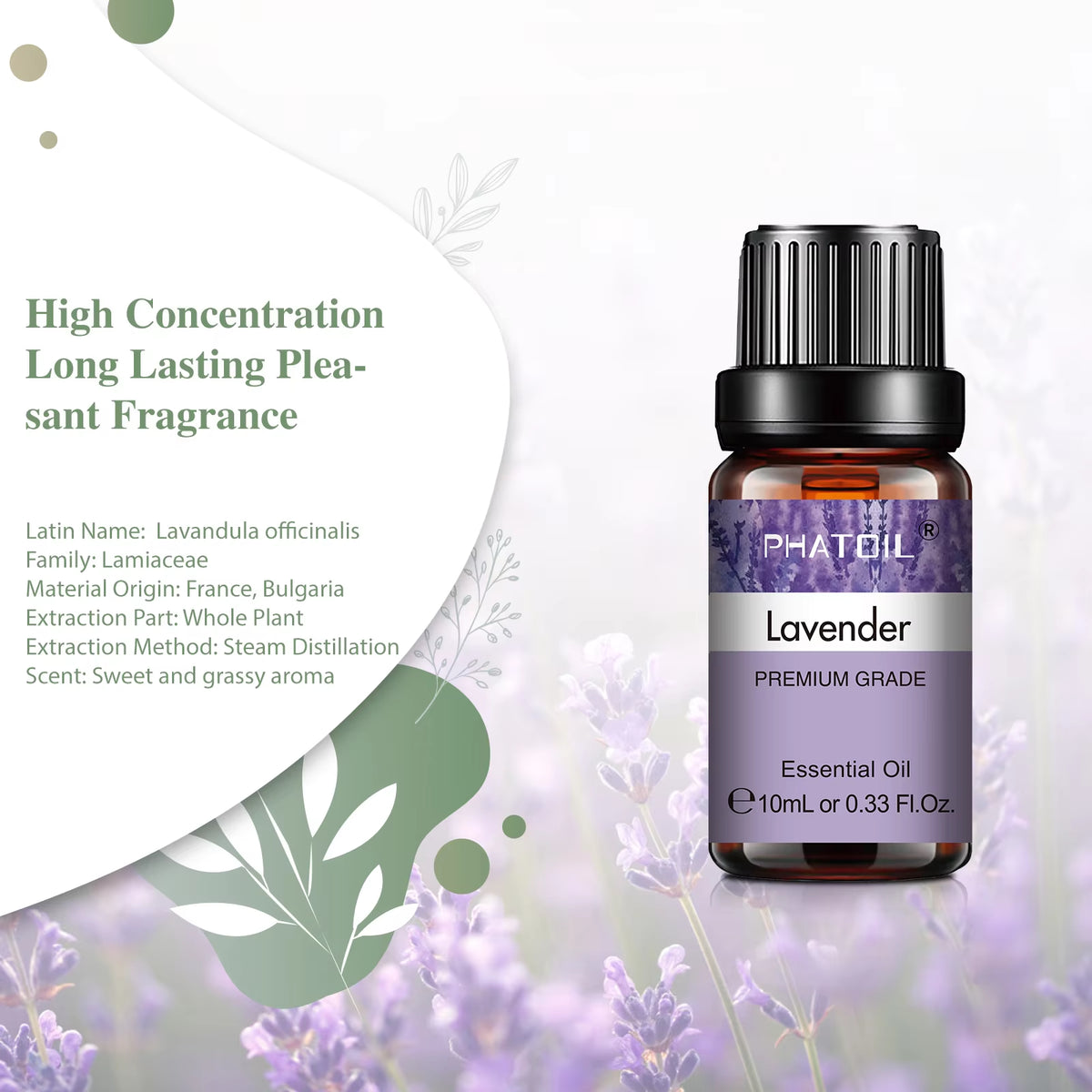 10Ml Lavender Essential Oils Pure Natural for Diffuser Humidifier Aromatherapy Jasmine Vanilla Aroma Oil DIY Candle Soap